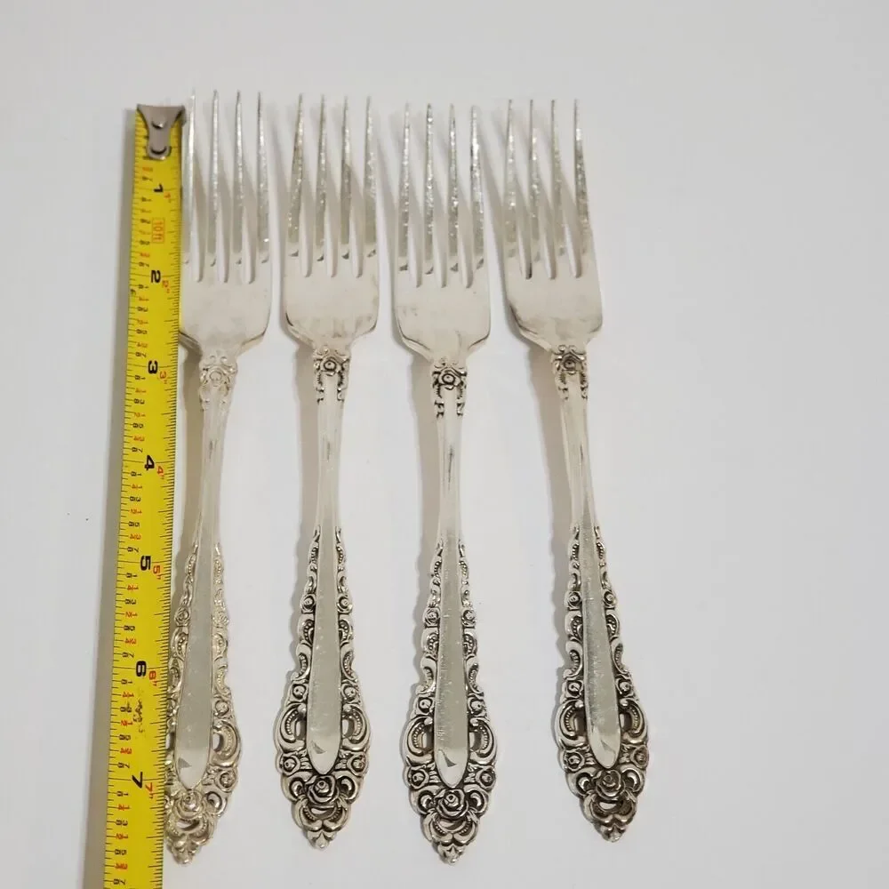 Oneida Community‎ Royal Grandeur 4 Dinner Forks Silver-Plate